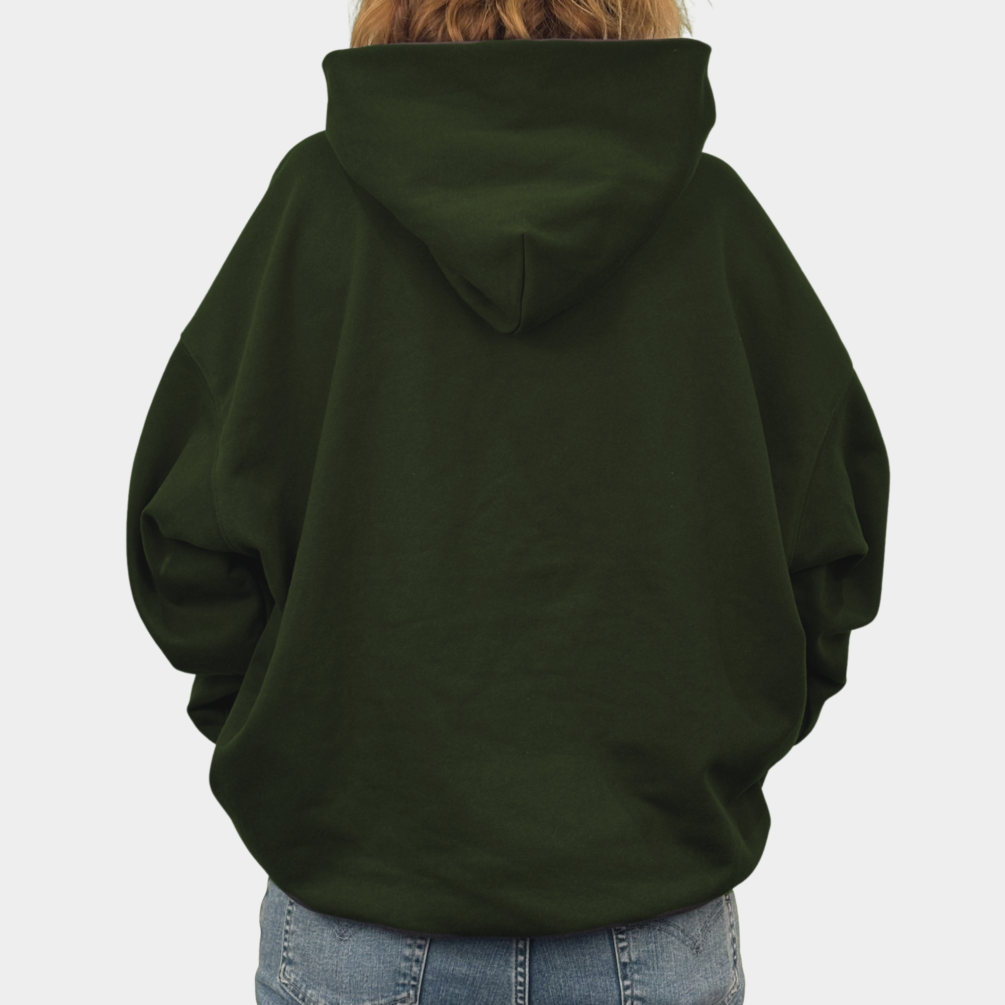 Boxy Basics - Green Winter Hoodie