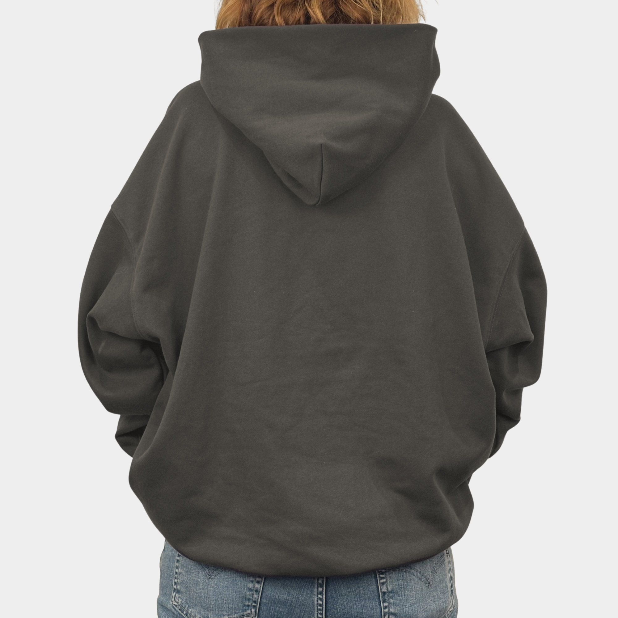 Boxy Basics - Grey Winter Hoodie