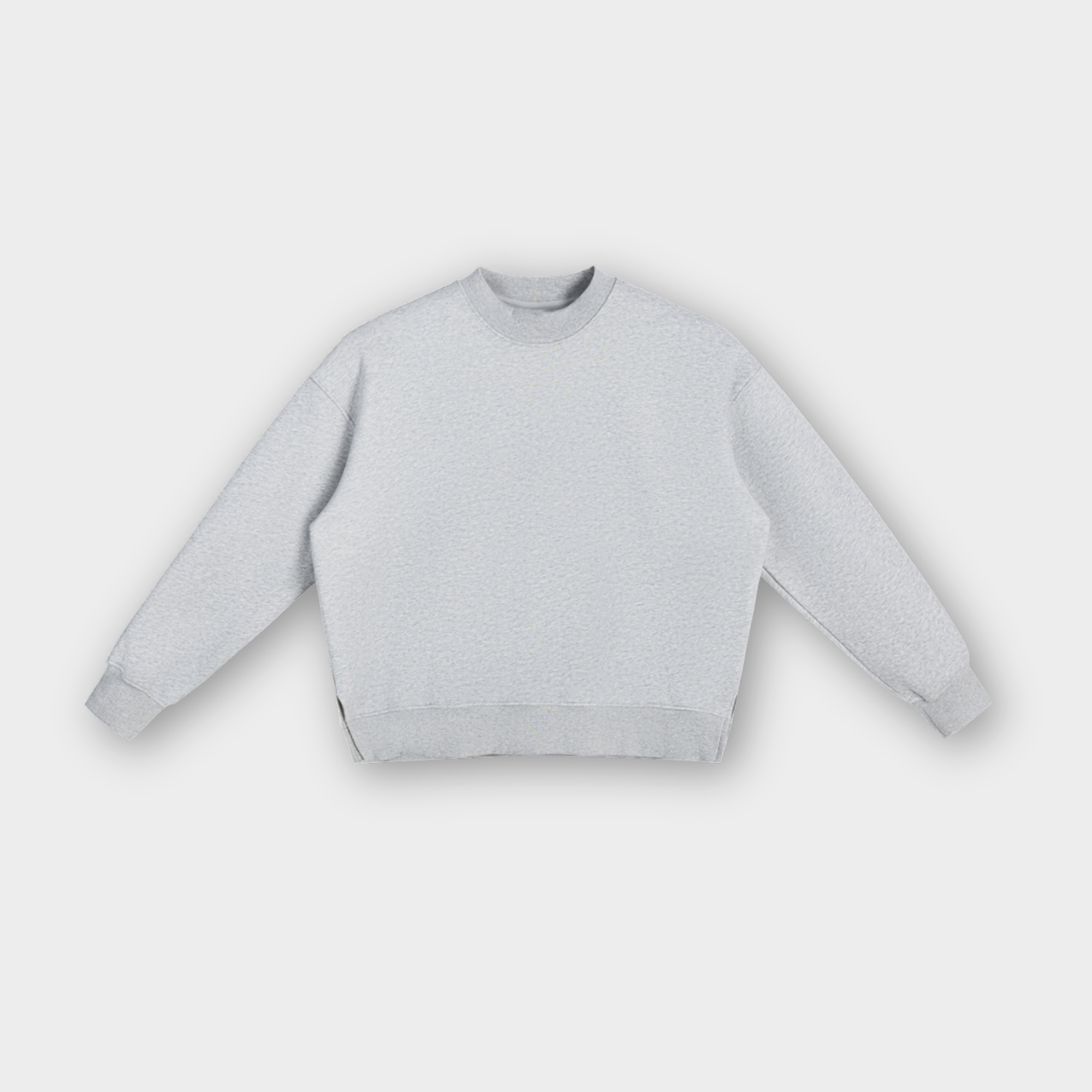 Boxy Basics - Grey Round Neck