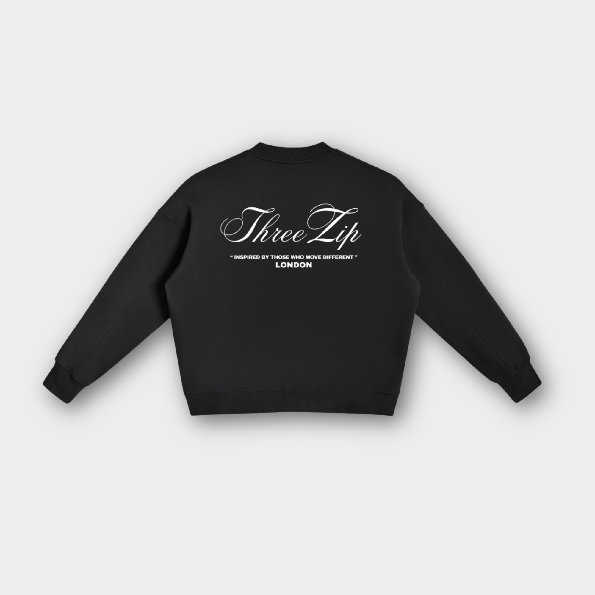 Boxy Basics - Black Round Neck