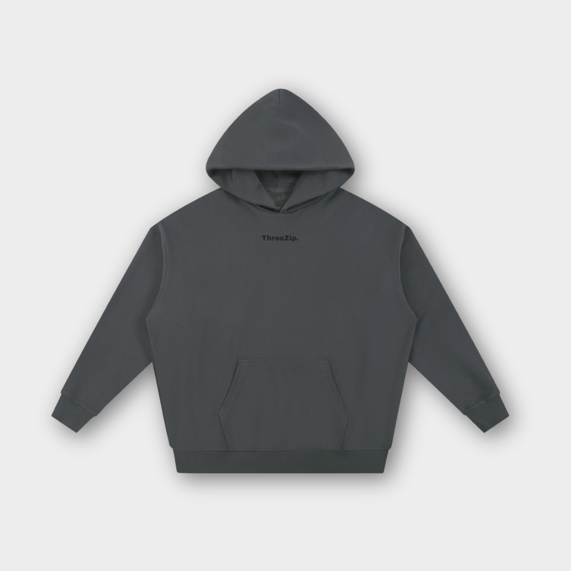 Boxy Basics - Grey Winter Hoodie