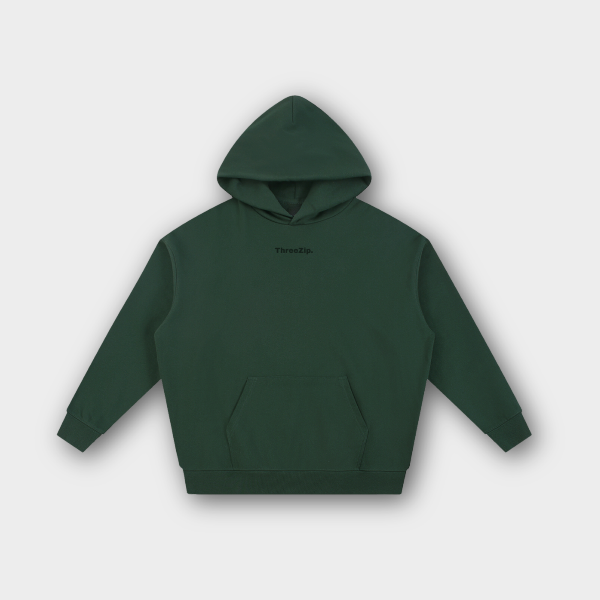 Boxy Basics - Green Winter Hoodie