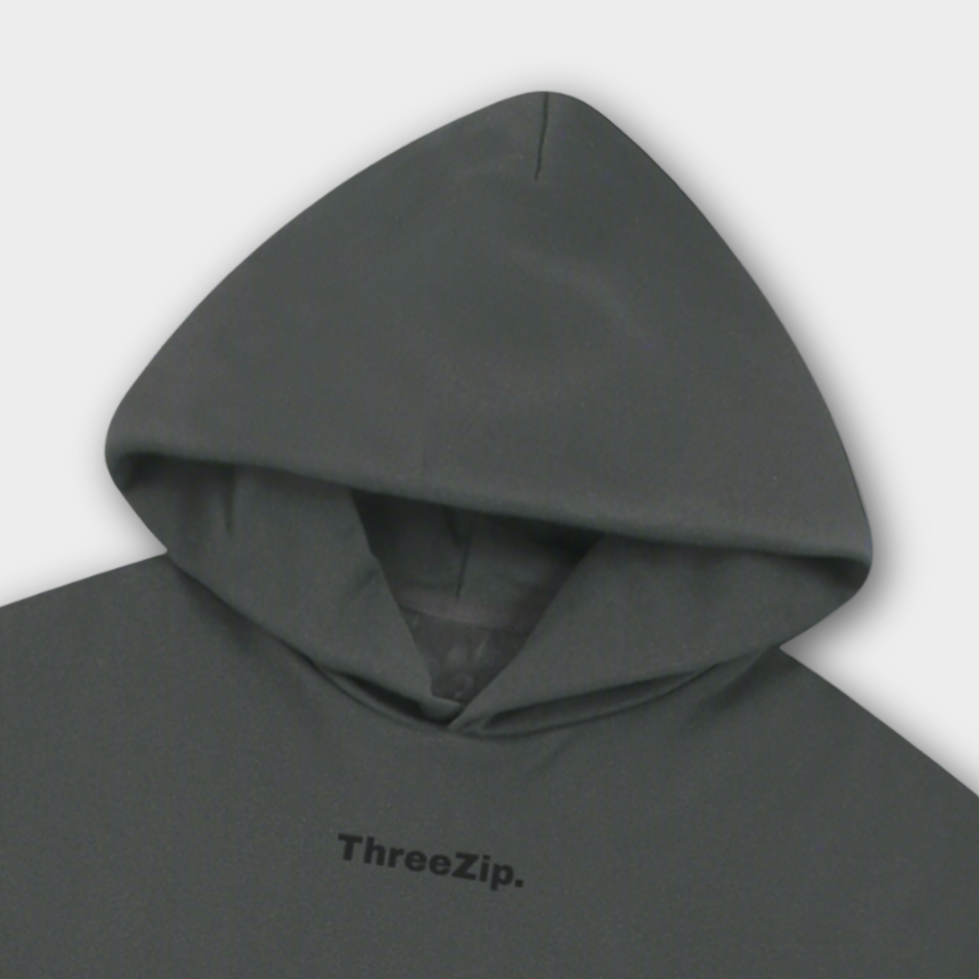 Boxy Basics - Grey Winter Hoodie